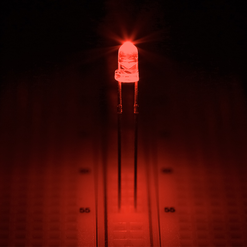 3mm Orange LED - 605 nm - 14 Degree Viewing Angle