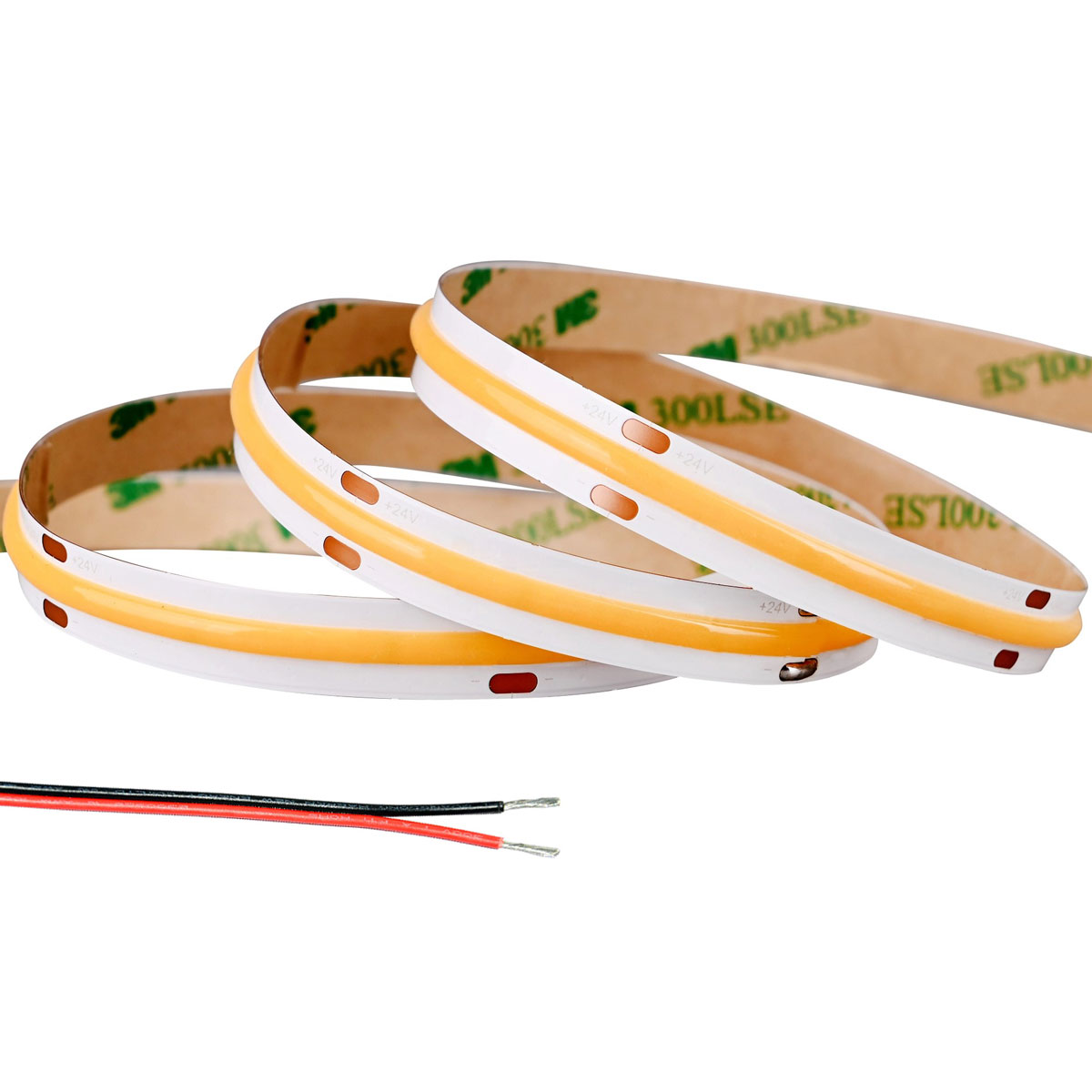 5m White COB LED Strip Light - COB Series LED Tape Light - Up To 244 lm/ft - IP20 - 24V - 2700K / 3000K / 4000K / 5000K